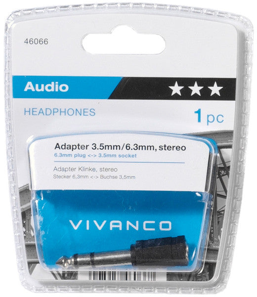 Adaptateur Vivanco 3,5 mm - 6,3 mm (46066)