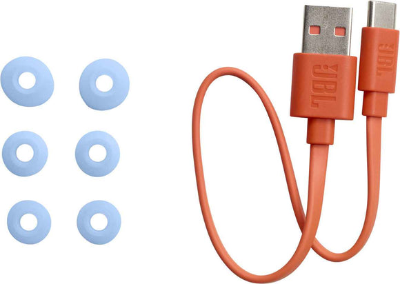 (V) Écouteurs intra-auriculaires JBL Wave avec Bluetooth, bleu