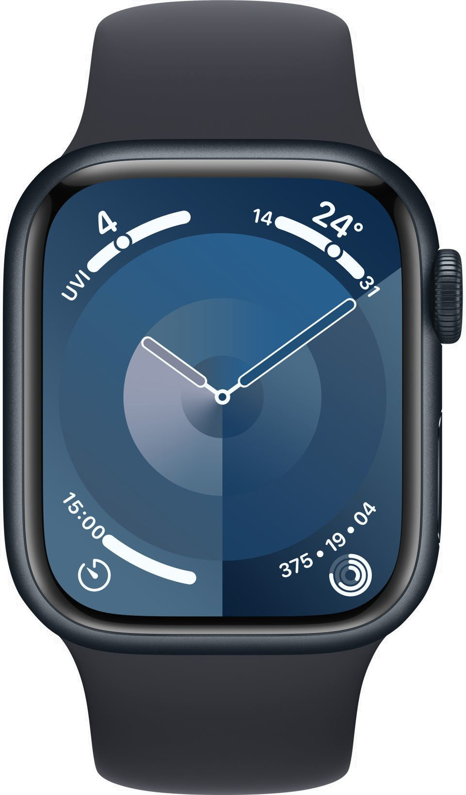 Apple Watch 9 GPS 41mm Sport Band M/L, midnight (MR8X3ET/A)