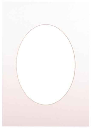 Passepartout 21x29.7, soft white oval