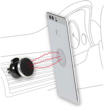 Support magnétique pour voiture Vivanco 6" (37535)