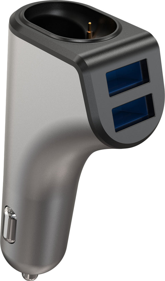 Chargeur voiture Platinet 2xUSB 3,1A + écouteurs Bluetooth Duos (44639)