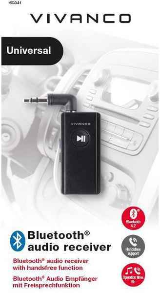 Récepteur audio BT Vivanco, noir (60341)