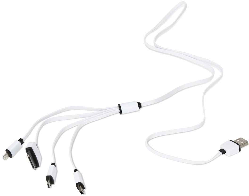 Omega cable USB - microUSB/miniUSB/Lightning/Apple 30-pin 4in1 (OUCK4WB)