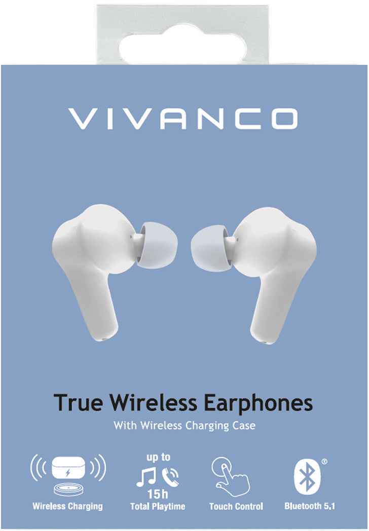 Écouteurs sans fil Vivanco Comfort Pair TWS, blanc (62599)
