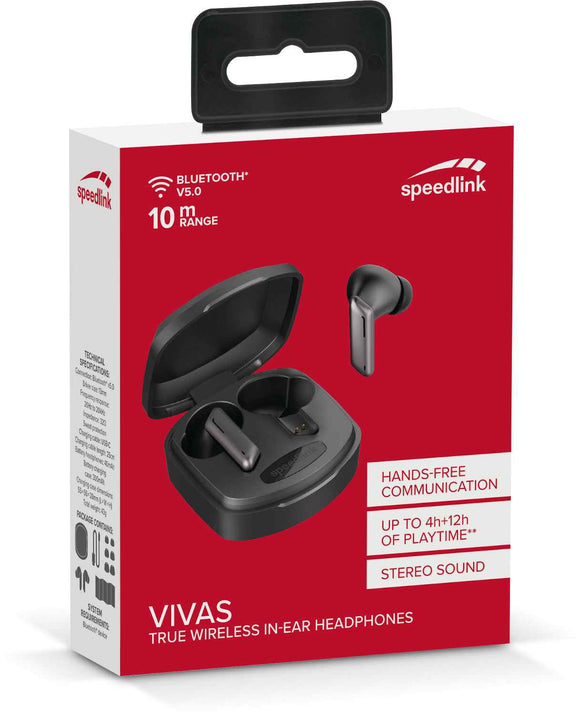 Écouteurs sans fil Speedlink Vivas True Wireless, gris (SL-870200-GY)