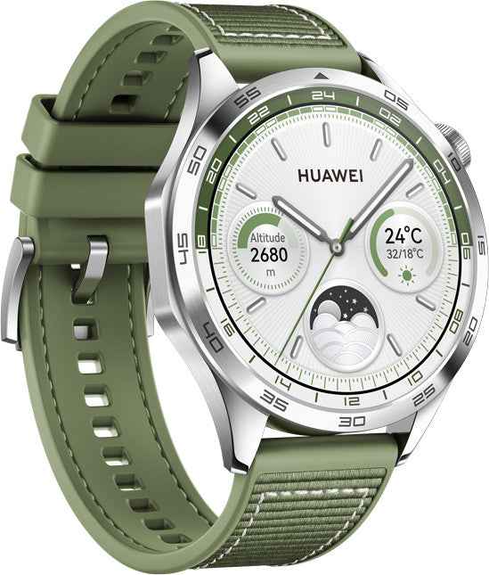 Huawei Watch GT 4 46mm, silver/green