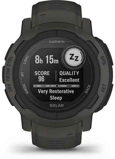 Garmin Instinct 2 Solar 2,29 cm (0,9") MIP 45 mm Numérique 176 x 176 pixels Graphite GPS (satellite)
