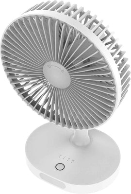 Platinet rechargeable fan 3000mAh, white/grey (45242)