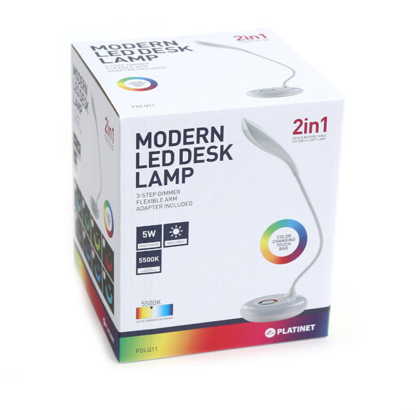 Platinet desk lamp PDLQ11 5W Compact (43766)