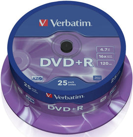 Matricas DVD+R AZO Verbatim 4.7GB 16x 25 Pack, Spindle - 0