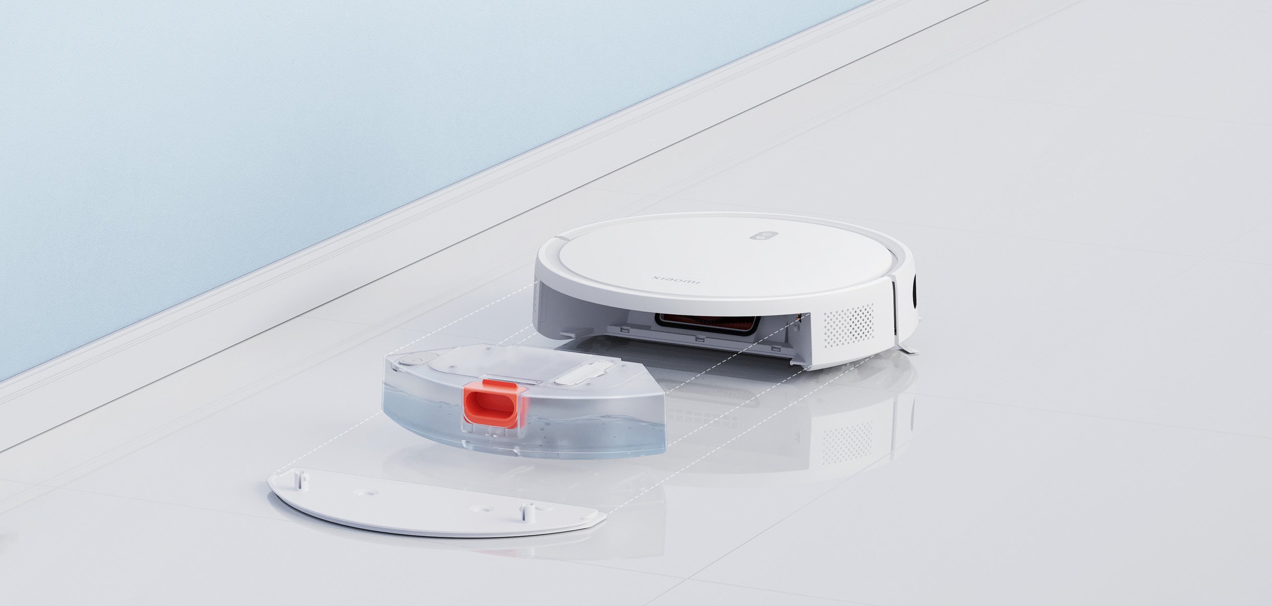 Xiaomi | Aspirateur robot | E10 EU | Humide et sec | 2600 mAh | Capacité poussière 0,4 L | 4000 Pa | Blanc