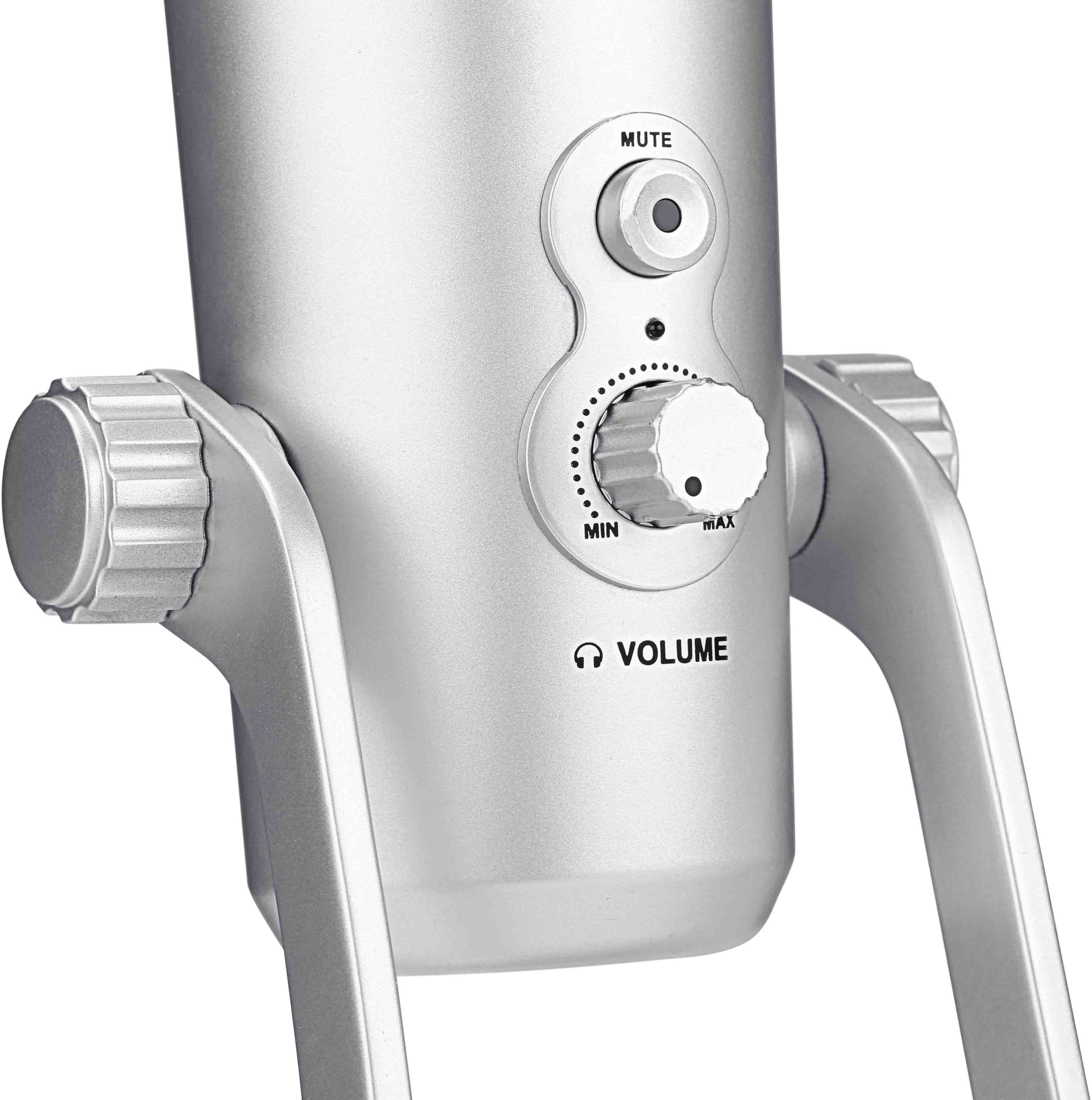 Microphone de studio USB à condensateur Boya, stéréo (USB Type-C, Lightning et USB-A) « BY-PM700SP » (jaune)