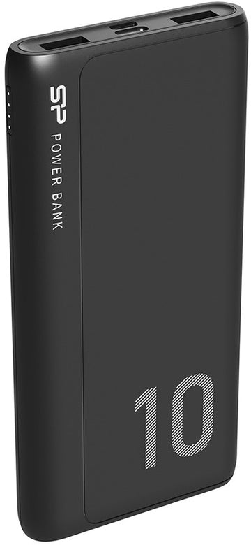 SILICON POWER GP15 Powerbank External battery 10000 mAh 2x USB 2.1A (SP10KMAPBKGP150K) Black - 0