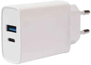 Chargeur Vivanco USB-A/USB-C PD3 20 W, blanc (62401)
