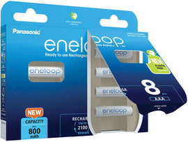 Rechargeable batteries PANASONIC ENELOOP AAA 800 mAh 8 szt (BK-4MCDE/8HH)