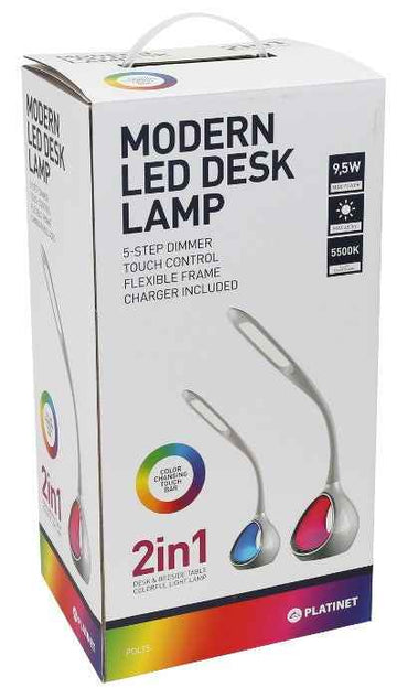 Platinet desk lamp PDLT5 9.5W 2in1 (43596)