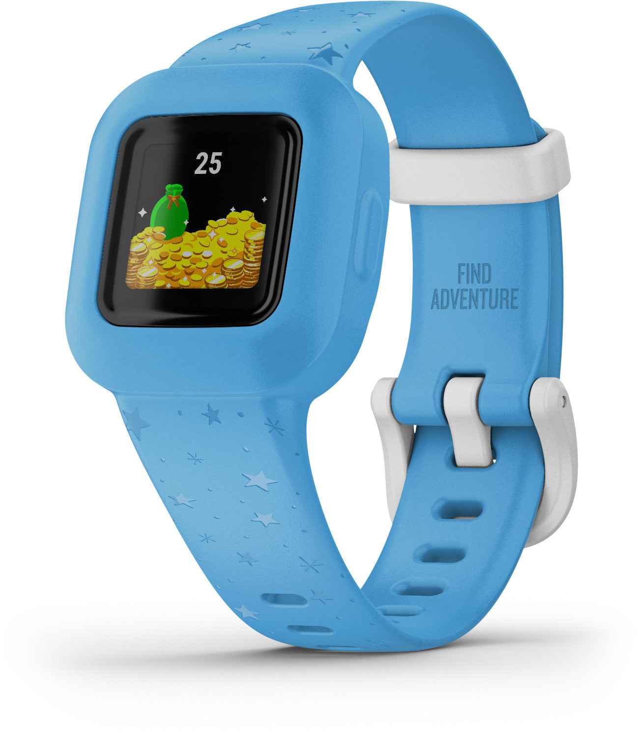Tracker d'activité Garmin pour enfants Vivofit Jr.3, étoiles bleues
