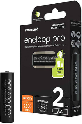 Rechargeable batteries PANASONIC ENELOOP PRO AA 2500 mAh 2 szt (BK-3HCDE/2CP)