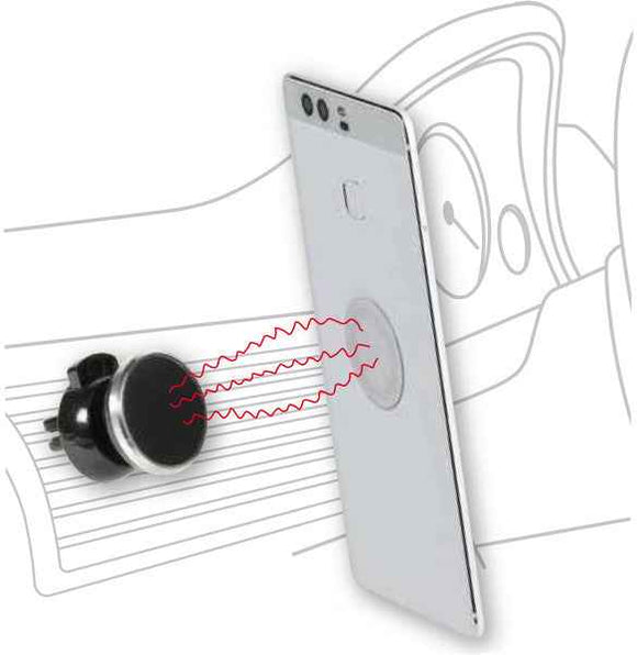 Support magnétique pour voiture Vivanco 6" (37535)