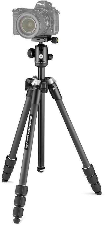 Manfrotto tripod Element MII Mobile Bluetooth Carbon MKELMII4CMB-BH, black