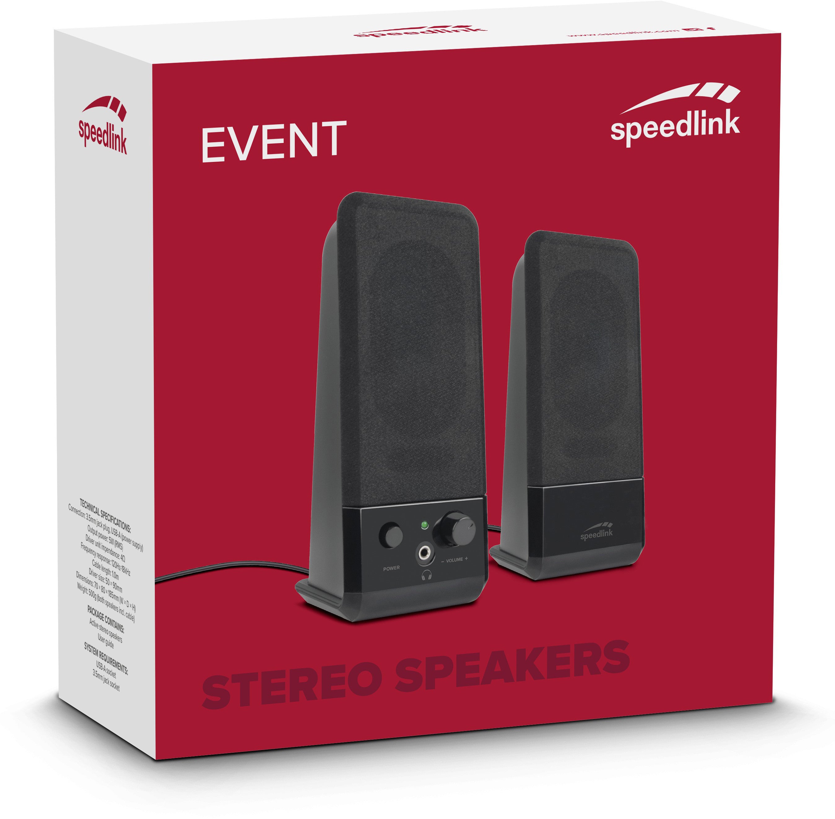 Enceintes Speedlink Event (SL-8004-BK)
