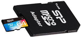 Silicon Power memory card microSDXC 64GB Superior UHS-I U1 + adapter