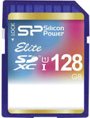 Carte mémoire microSDXC SP 128 Go CL10UHS-I U1, SDR104, mode « SP128GBSDXAU1V10 » (timbre vert 0,03 lei)