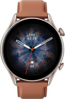 Smartwatch GTR3 Pro brązowa skóra