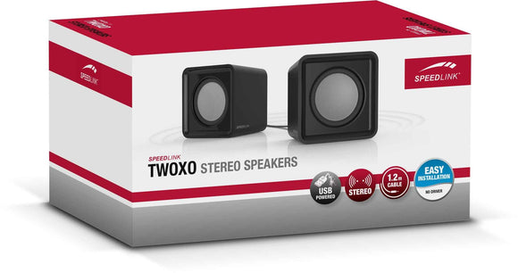 Enceintes Speedlink Twoxo (SL-810004-BK), noires