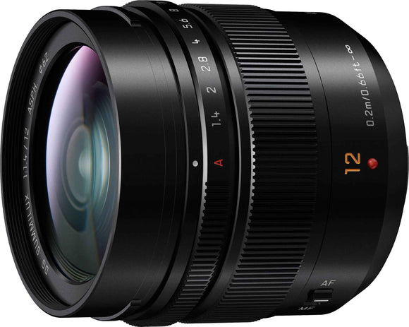 Panasonic Leica DG Summilux 12mm f/1.4 ASPH. lens, black