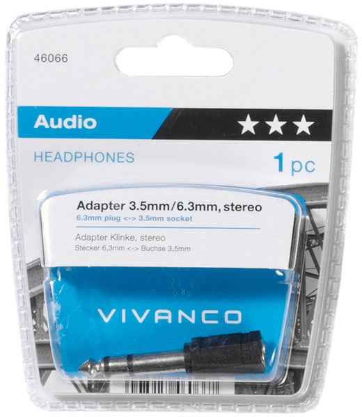 Adaptateur Vivanco 3,5 mm - 6,3 mm (46066)