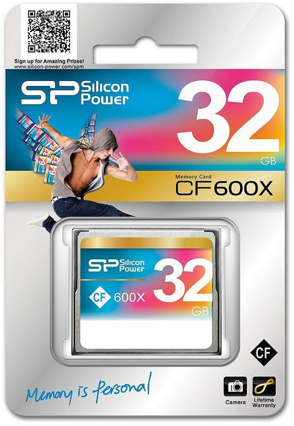 Silicon Power memory card CF 32GB 600x