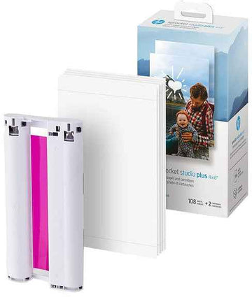 HP photo paper + ink cartridge Sprocket Studio Plus 4x6" 108 sheets