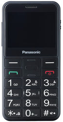 Panasonic | KX-TU155EXBN | Noir | Écran LCD TFT 2,4 pouces | Carte microSD/microSDHC | Bluetooth | Version USB micro USB | Caméra intégrée | Résolution de la caméra principale : 0,3 MP