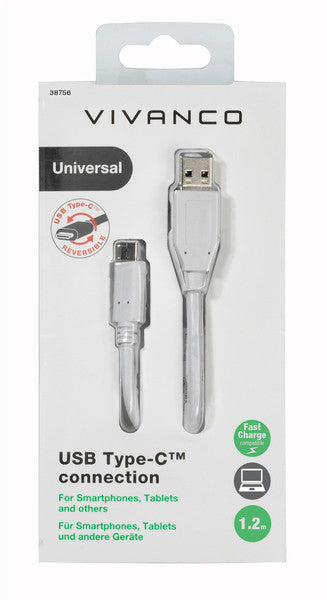 Câble USB-C - USB 2.0 Vivanco 1,2 m (38756)