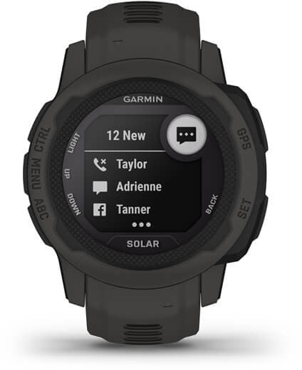Garmin instinct 2s solar 201 cm 079" mip 40 mm numérique 156 x 156 pixels graphite gps satellite