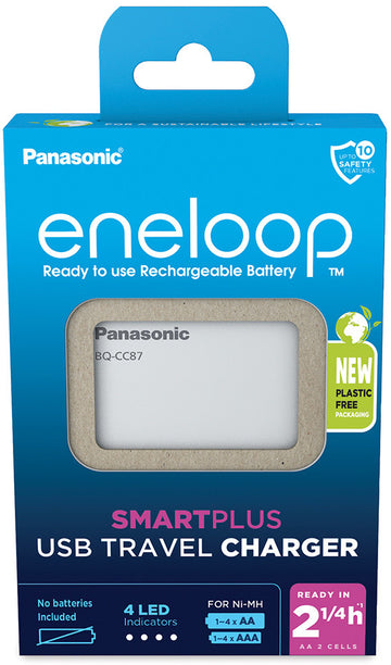 USB battery charger PANASONIC Eneloop Smartplus BQ-CC87 (BQ-CC87USB) - 0