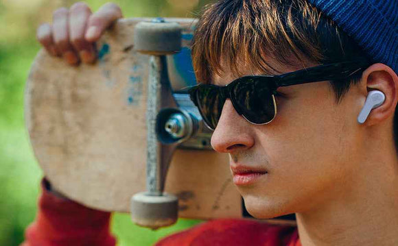 (V) Écouteurs intra-auriculaires JBL Wave avec Bluetooth, bleu