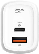 Chargeur SILICON POWER Boost QM25 30 W USB Type-A USB Type-C Blanc