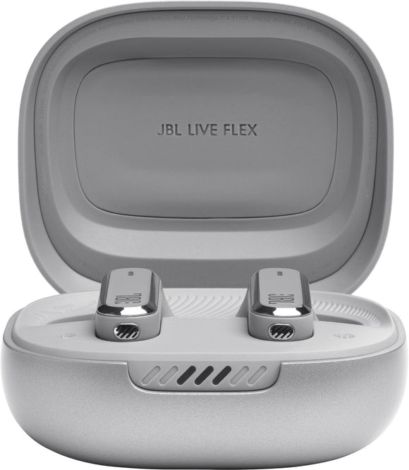 JBL Live Flex TWS Bluetooth Wireless In-Ear Earbuds Silver EU