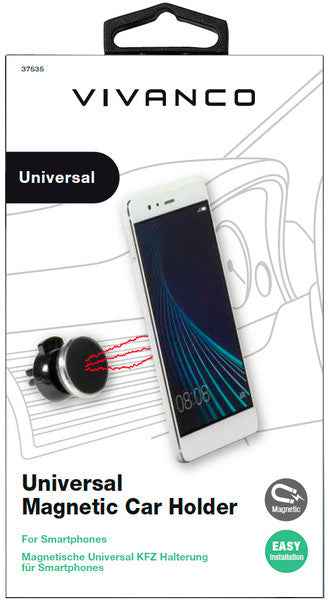 Support magnétique pour voiture Vivanco 6" (37535)