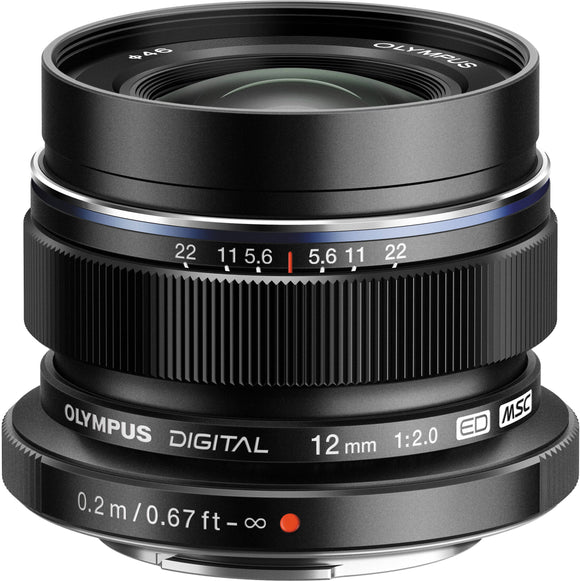 Appareils photo - accessoires Objectif Olympus Zuiko Digital ED 12 mm f/2.0 noir « V311020BE001 » (timbre vert 0,18 lei)