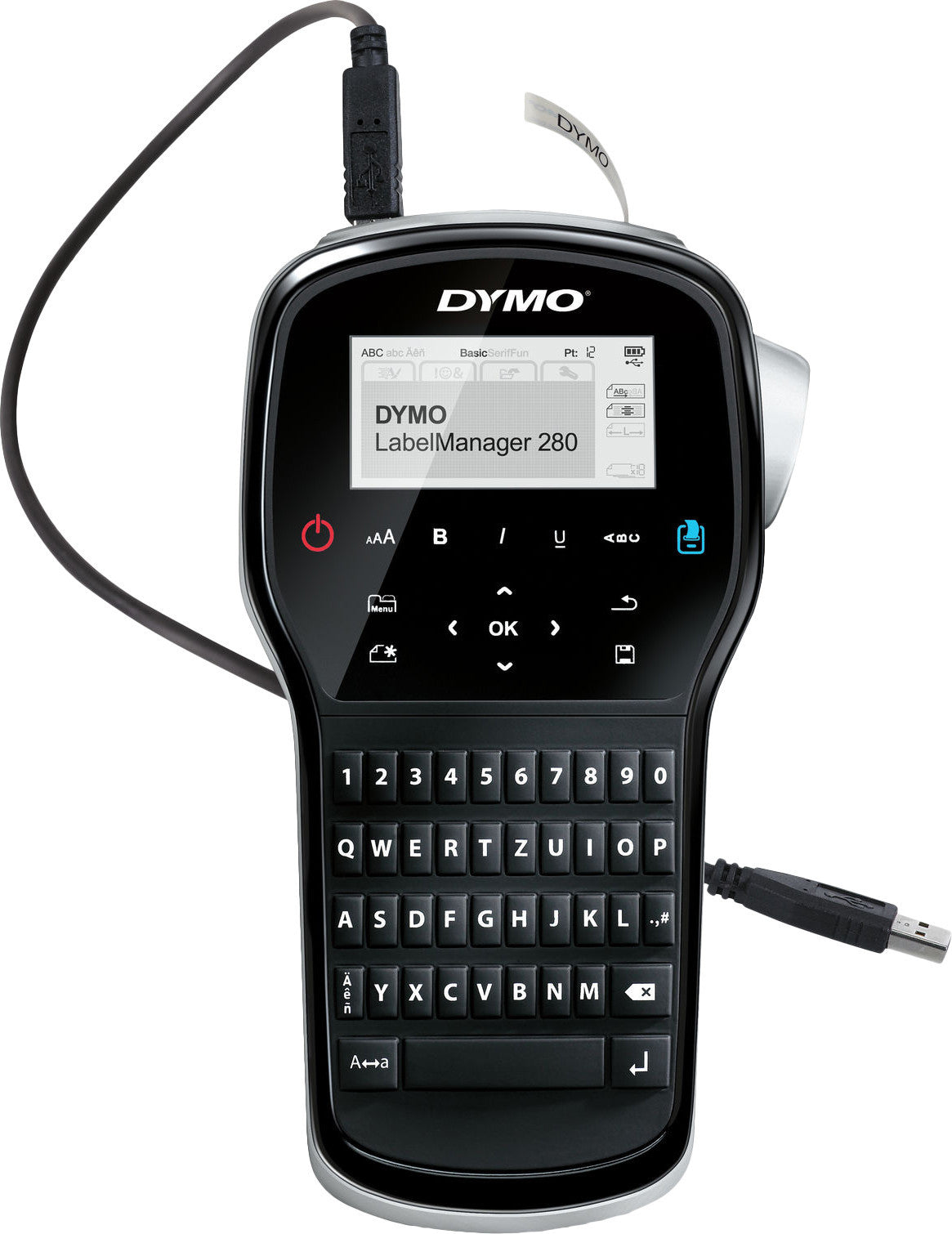 Imprimante d'étiquettes dymo labelmanager 280 transfert thermique d1 qwerty - 0