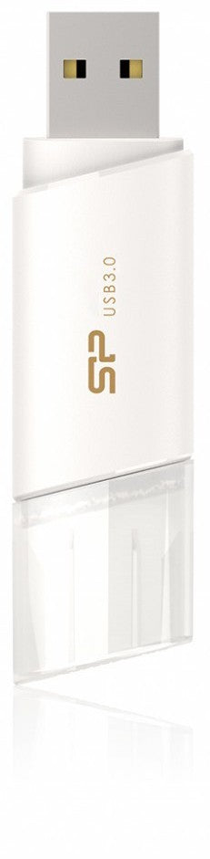 Silicon Power flash drive 64GB Blaze B06 USB 3.0, white