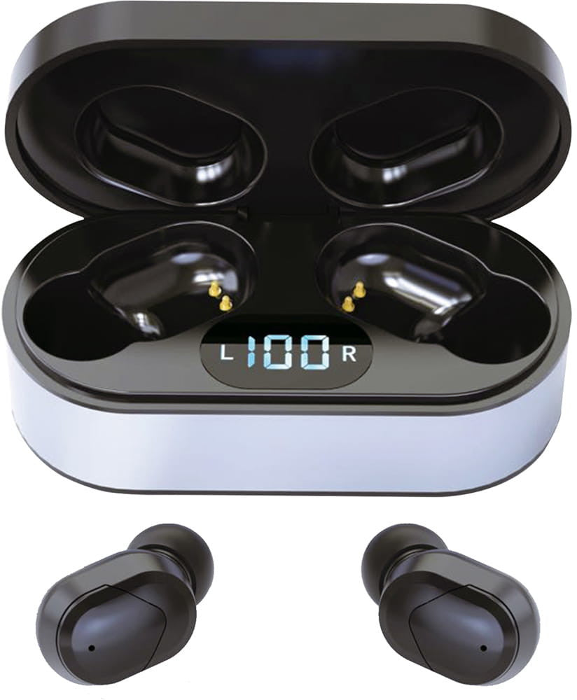 Écouteurs sans fil Platinet Sport Vibe + station de charge PM1050, noir