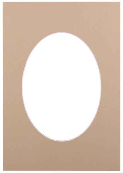 Passepartout 21x29.7, sandstone oval