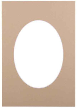 Passepartout 21x29.7, sandstone oval