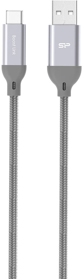 Silicon Power cable USB-C 1m braided, grey (LK30AC)