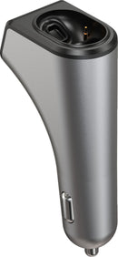 Chargeur voiture Platinet 2xUSB 3,1A + écouteurs Bluetooth Duos (44639)